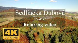 4K Sedliacka Dubová 2 - Slovakia - Orava. Autumn relaxing video drone. DJI Air 2S