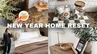 NEW YEAR HOME RESET 2025 / neutral winter decor ideas , getting my home ready for 2025