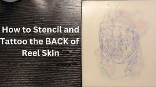 How to Stencil and Tattoo Reel Skin  - Neo-Traditional Face