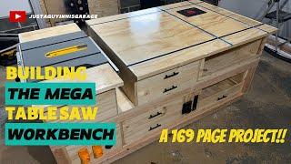 Building Shop Nation's MEGA Table Saw Workbench