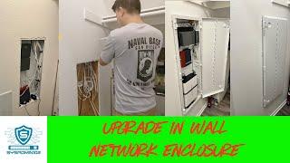 OPNSense Firewall Network Panel Upgrade with Leviton Media Enclosure Final