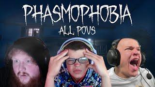 Phasmophobia with Jynxzi, CaseOh, & Sketch (ALL POVS)