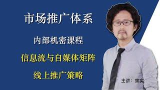 【25】信息流与自媒体矩阵线上推广策略｜翟山鹰BOC市场推广体系｜蒲实