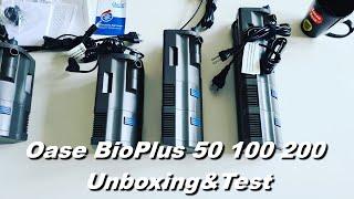 Oase BioPlus Thermo 50 100 200 Filtry wewnętrzne narożne Unboxing & Test