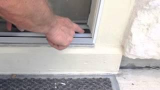 How to Install Plisse Retractable Screen Threshold Adapter