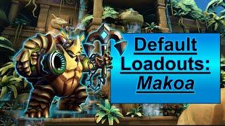 Paladins Default Loadouts | Makoa Gameplay