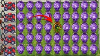 PvZ2 Survival - All PEASHOOTER vs ALL Gargantuar in Vasebreaker