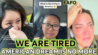 White People Breakdown In Tears Realizing Life In America Has No Future ! American Dream Is No More