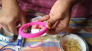 Hand made woolenbangles design#handmade#bangles#shortvideo#ytshort#like#subscribe tunitwinsofficial