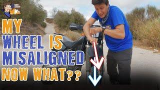 How to fix misaligned forks/wheel/steering on motorcycles (1 solution)