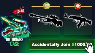 I ACCIDENTALY DID A 1000 DOLLAR 10x BILLIONAIRE CASE BATTLE!!