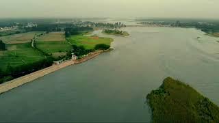 This Aerial View of Shabqadar river will leave you speechless , Charsadda kho Charsadda da Kana !