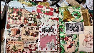 Did you know? Santa. Working on Christmas ephemera eating journal.