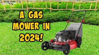 Powersmart Push Mower. 21 inch cut, Mulching and bagging options, and a Briggs Engine!