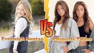 Everleigh Rose Soutas VS Clements Twins (Ava And Leah) Transformation  New Stars From Baby To 2023