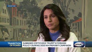 Tulsi Gabbard criticized Donald Trump's foreign policy during 2020 New Hampshire primary campaign