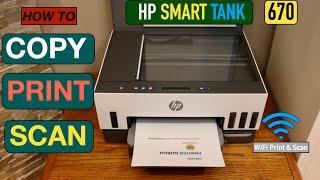 How To Copy, Print, Scan With HP Smart Tank Printer?