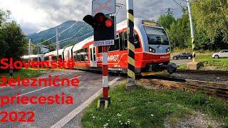 Slovenské železničné priecestia 2022 ● Slovak railroad crossings 2022