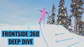 The Key Steps To Perfect Frontside 360s | Deep Diving Snowboarding - with Taevis