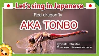 【Aka tonbo/あかとんぼ】Japanese folk songs in romaji｜red dragonfly