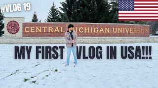 MY FIRST VLOG IN USA  #studyabroad central Michigan university