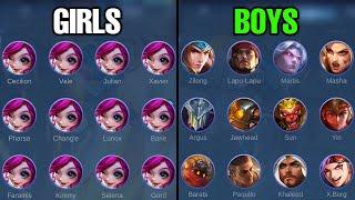 how girls vs boys play mlbb