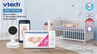 RM7787HD VTech 7-inch smart HD Wi-Fi over-the-cot video baby monitor