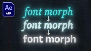 How to Morph Between Fonts in After Effects (Easy Tutorial, No Plugins)