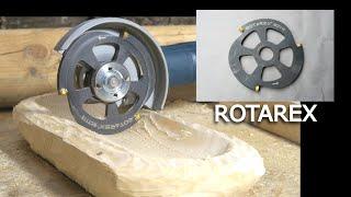 Professional carving disc Rotarex CARBtech RCT 115 Bowl carving test