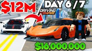 Going From POOR To JESKO In **ONE WEEK!** (Day 6/7) | Driving Empire