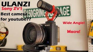 Ulanzi Sony ZV1 wide angle/maco lens install and test