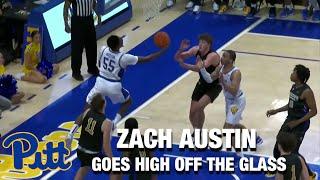 Pitt's Zach Austin Goes High Off The Glass For The Reverse Layup