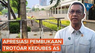 Heru Budi: Pembukaan Trotoar Kedubes AS Hasil Sinergi Pemprov DKI-Kemenlu