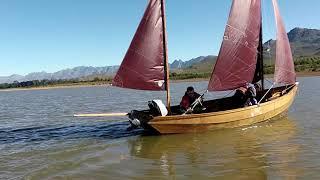 Tacking on a Drascombe Lugger