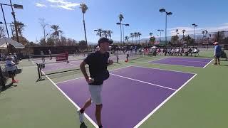 Singles Pickleball Ozzie 4.0 35+ match Palm Desert Feb 2020