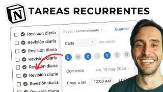 Tareas Recurrentes Notion | RÁPIDO (en menos de 3 min)