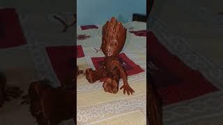 I Am Groot Marvel Character 3D Printed Product #groot #marvel #shorts #3dprinting #machine #viral