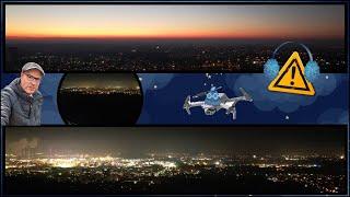 Night flight at the Volkswagen city of Wolfsburg - Germany in 4k