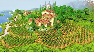 Italian Vineyard | Minecraft Timelapse