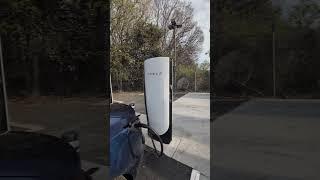 Never Seen This Warning On Any Tesla Supercharger #shorts #tesla #evcharging #teslasupercharger #EV