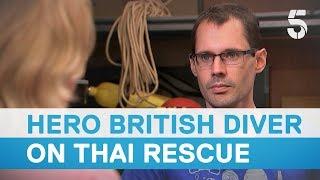 Thai cave rescue: British diver lost rope guide for four minutes during mission | 5 News