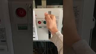 massive LOUD spring actuated breaker shakes whole building! electrician #diy #industrial #dangerous