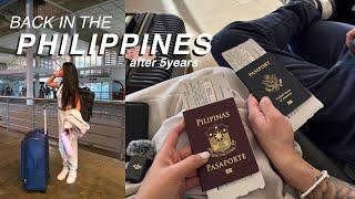 BACK IN THE PHILIPPINES AFTER 5YRS  flying to philippines vlog