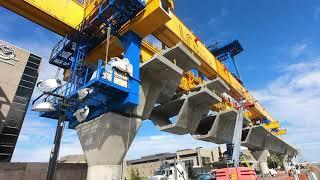 Timelapse poutre de lancement/ Launching gantry timelapse