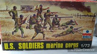 ESCI U.S Soldiers Marine Corps 1/ 72 Scale Plastic Soldier Review