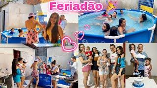 PULAMOS NA PISCINA/ VISITA PRA FAMÍLIA/ SURPRESA PRO MEU SOGRO