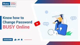 Know how to change password in BUSY Online (English) | BUSY on Cloud | BUSY Online