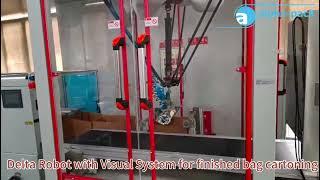 Fully Automatic Production Line Labeling 8BT Doypack Counting Delta Robot Carton Sealer&Palletizer