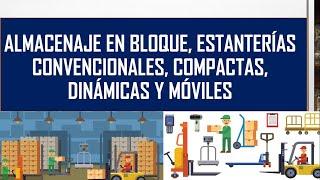 SISTEMAS DE ALMACENAMIENTO ALMACENAJE EN BLOQUE, ESTANTERÍAS CONVENCIONALES, COMPACTAS Y DINÁMICAS