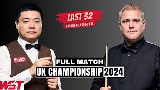 Ding Junhui vs Robert Milkins Full Match Highlights | UK Championship Snooker 2024